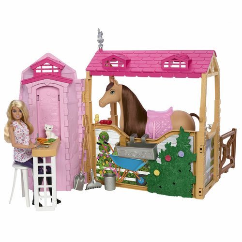 Barbie Mysteries The Great Horse Chase Ultimate Stable Playset HXJ44 - Colorland Toys