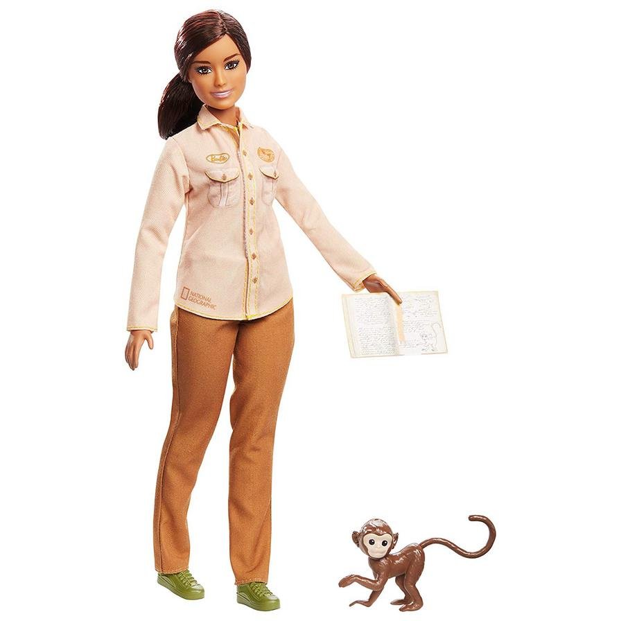 Barbie National Geographic Wildlife Conservationist Doll GDM44 - Colorland Toys