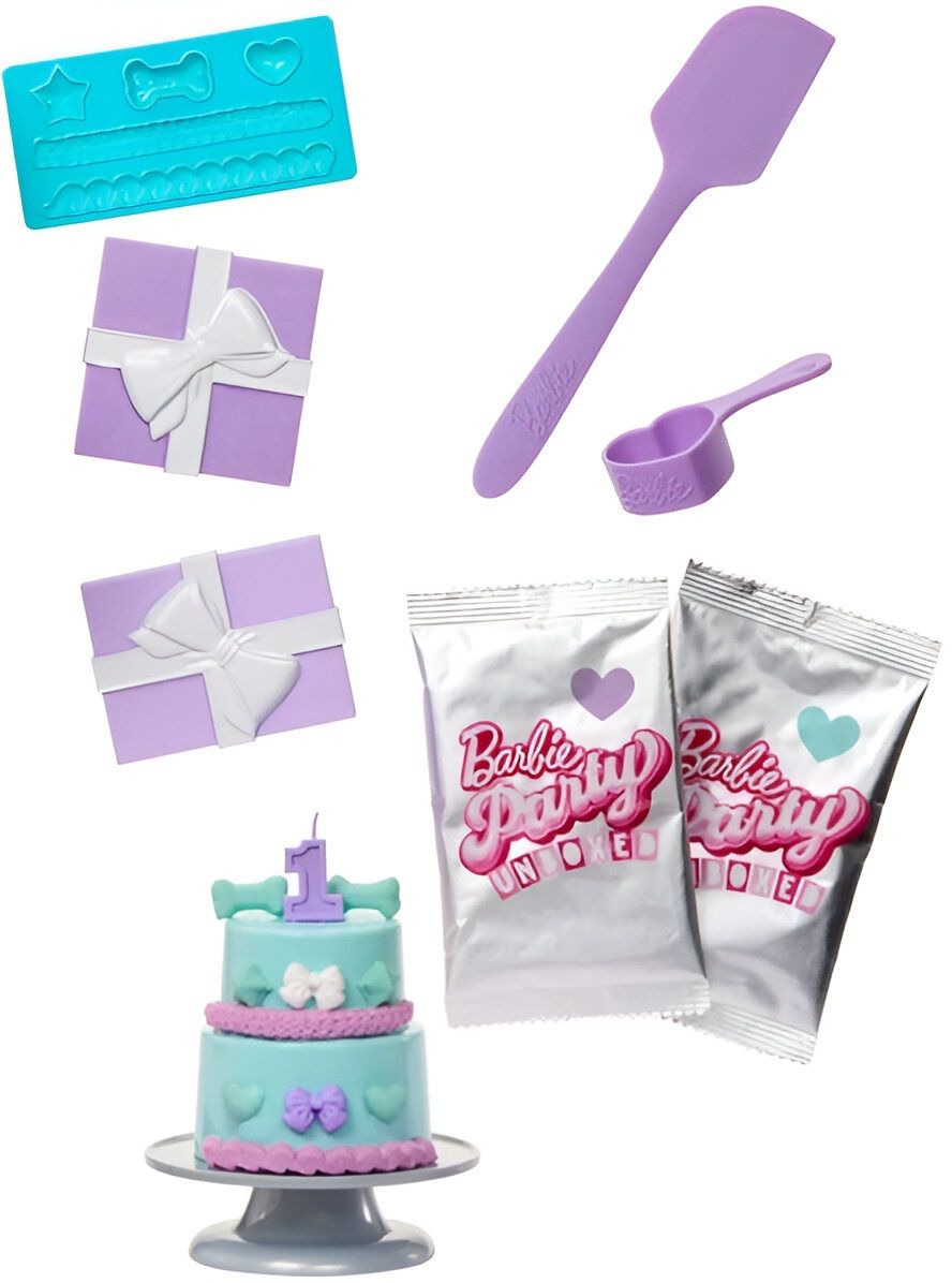 Barbie Party Unboxed Reveal Brunette JFG72 - Colorland Toys