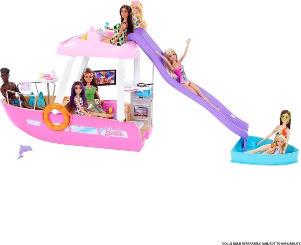 Barbie Pink Dream Boat Playset HJV37 - Colorland Toys