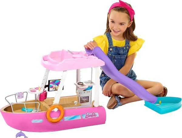 Barbie Pink Dream Boat Playset HJV37 - Colorland Toys