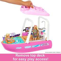 Barbie Pink Dream Boat Playset HJV37 - Colorland Toys