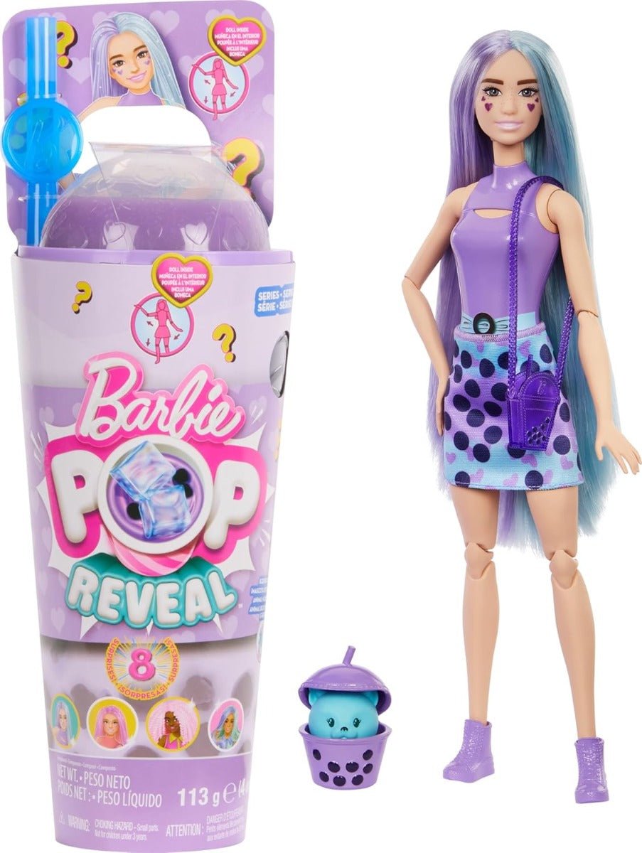 Barbie Pop Reveal Bubble Tea Series - Taro Milk HTJ19 - Colorland Toys