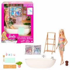 Barbie Self Care Soap Confetti Bath Playset Blonde HKT92 - Colorland Toys