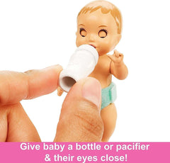 Barbie Skipper Babysitters Doll and Playset - Sleepy Baby Skipper HJY33 - Colorland Toys