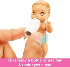 Barbie Skipper Babysitters Doll and Playset - Sleepy Baby Skipper HJY33 - Colorland Toys