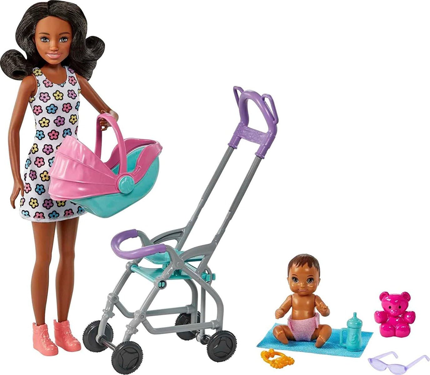 Barbie Skipper Babysitters Inc. Playset - Curly Brunette Hair FHY97/HHB68 - Colorland Toys