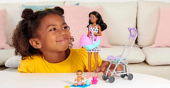 Barbie Skipper Babysitters Inc. Playset - Curly Brunette Hair FHY97/HHB68 - Colorland Toys