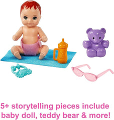 Barbie Skipper Babysitters Inc. Playset - Straight Brunette Hair FHY97/GXT34 - Colorland Toys