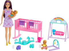 Barbie Skipper Babysitters - Twinning Nursery Playset HXM99 - Colorland Toys
