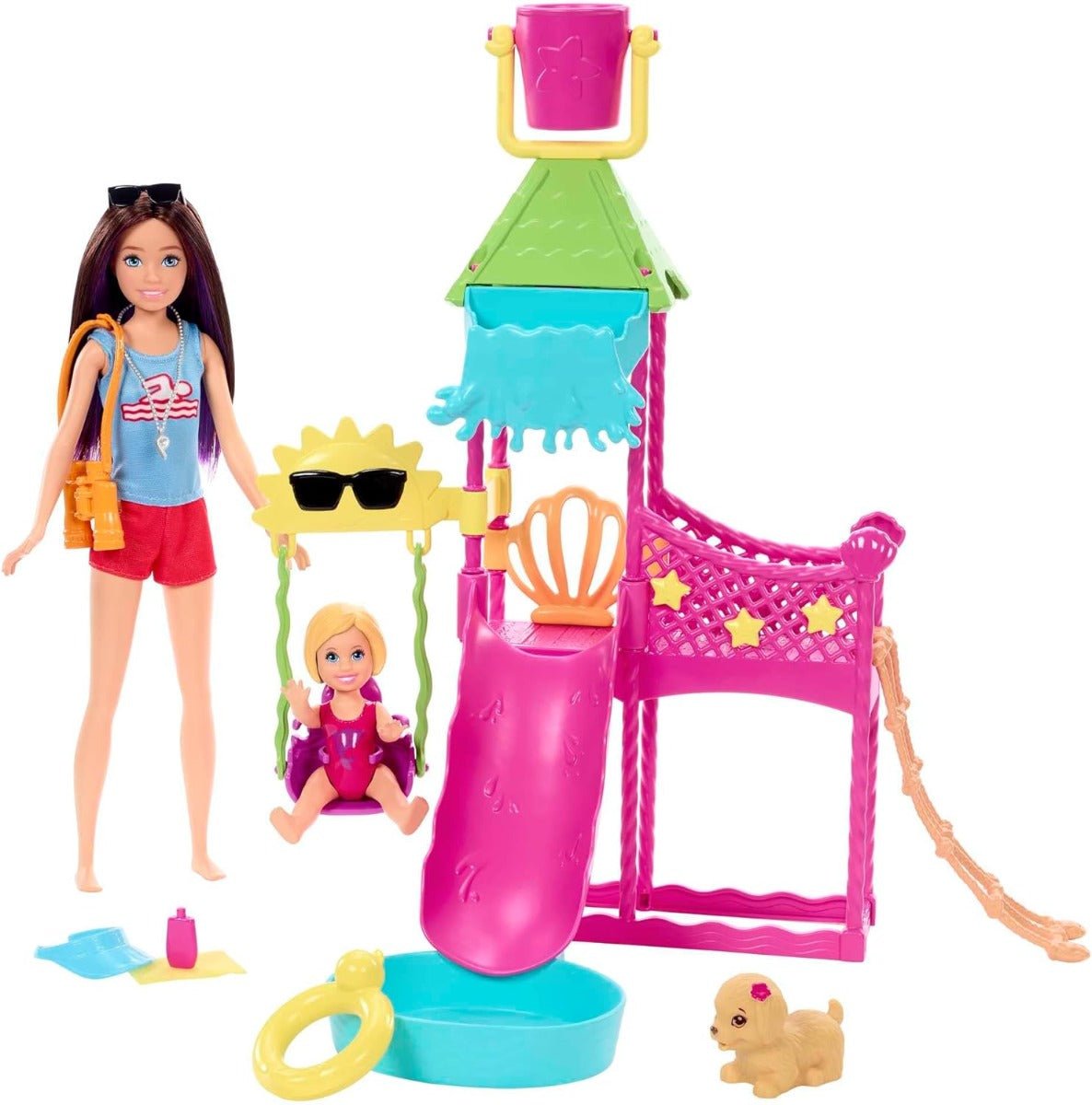 Barbie Skipper First Jobs Waterpark Playset with Doll HKD80 - Colorland Toys