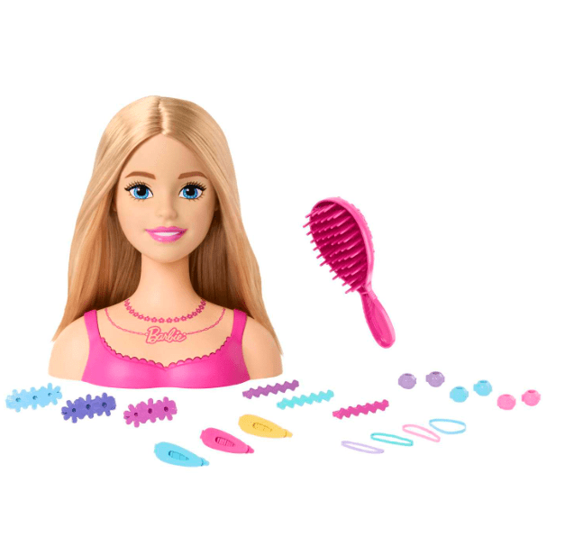 Barbie Styling Head and Accessories Blonde Hair HMD88 - Colorland Toys