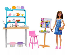 Barbie Wellness Relax & Create Art Studio HCM85 - Colorland Toys