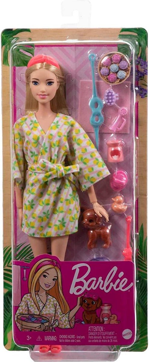 Barbie Wellness Self - care Spa Day with Puppy HKT90 - Colorland Toys