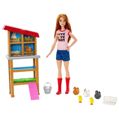 Barbie You Can Be Anything Chicken Farmer Doll & Playset DHB63 - Colorland Toys