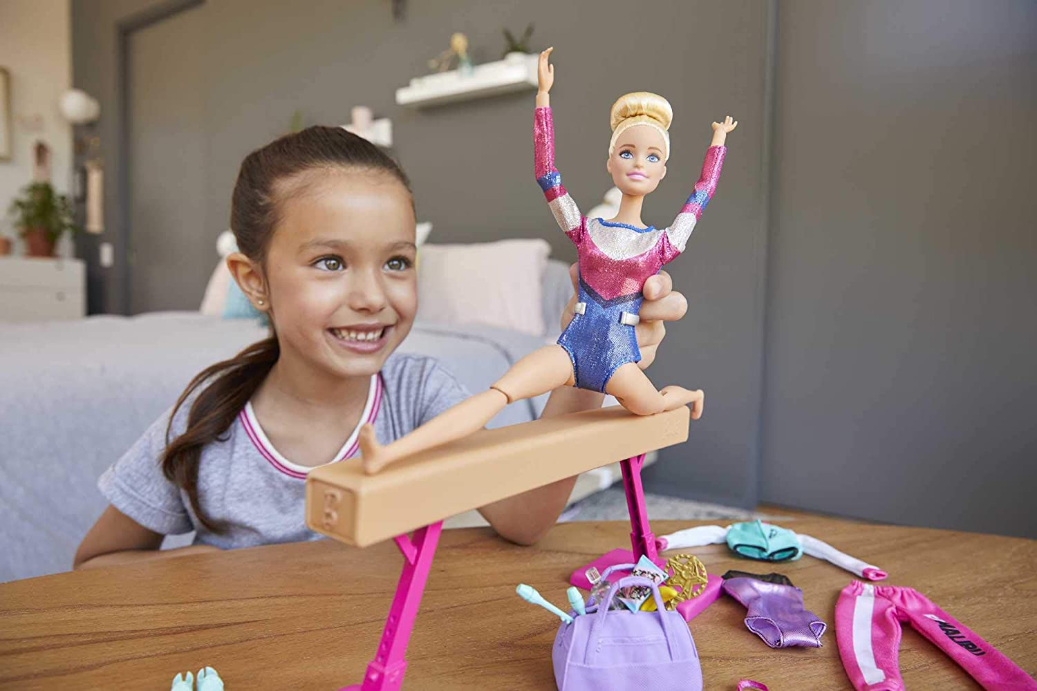 Barbie You Can Be Anything Gymnast Doll Playset GJM72 - Colorland Toys