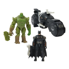 Batman DC Batman vs Swamp Thing Figure Battle Pack with Armory Attack Batcycle 6064766 - Colorland Toys
