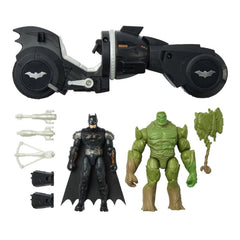 Batman DC Batman vs Swamp Thing Figure Battle Pack with Armory Attack Batcycle 6064766 - Colorland Toys