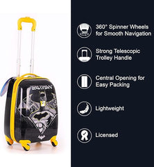 Batman Kids Luggage with Reusable Stickers 18 - inch TBT23BTMNKL410 - Colorland Toys