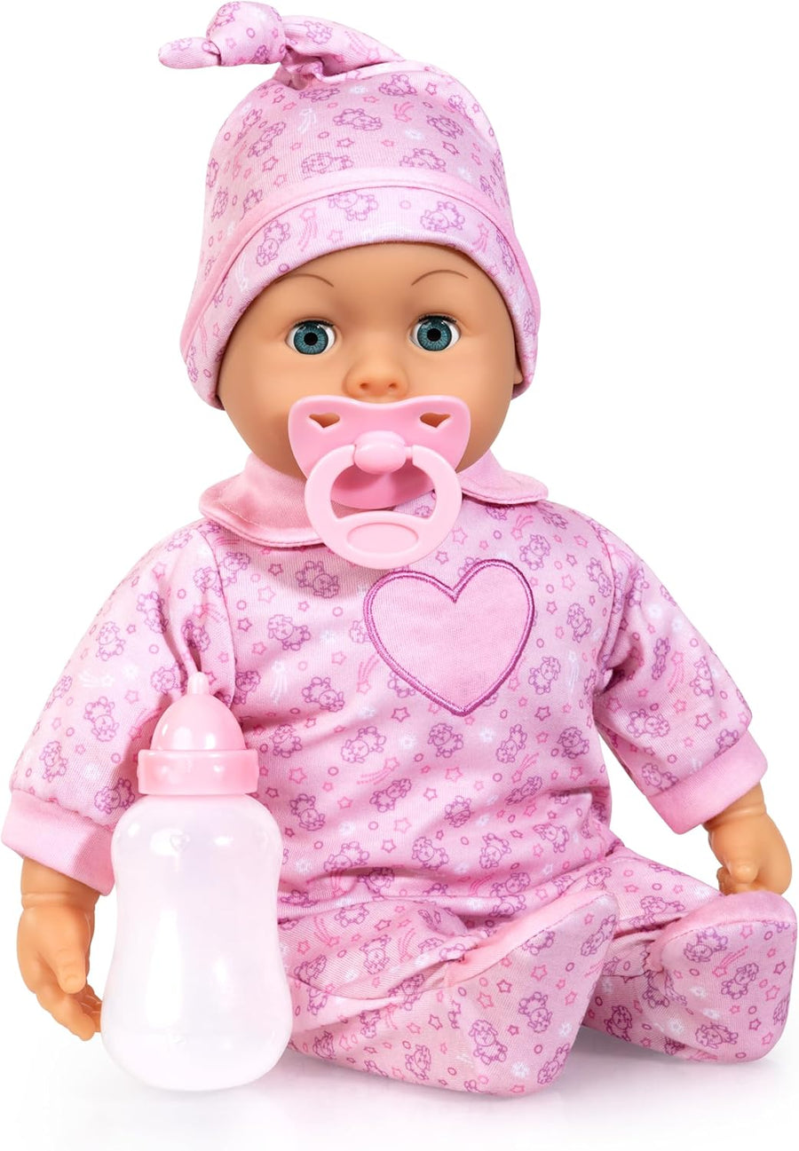 Bayer Design 93824CO Interactive Baby Doll 38 cm with Sounds