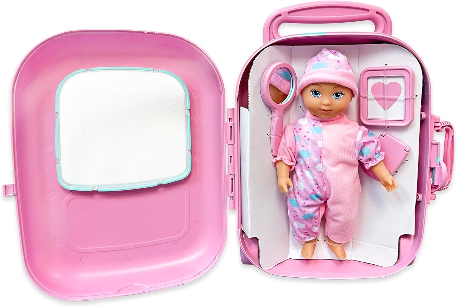 Bayer Design Doll Travel Playset with Trolley and Accessories – 28cm Doll (Model: 92805AC) - Colorland Toys