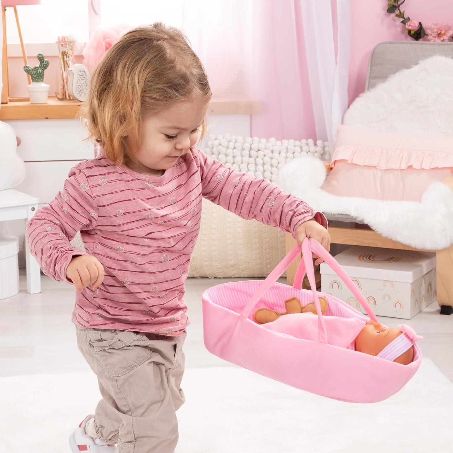 Bayer Doll Set In Basket 28 - Cm 92866AR - Colorland Toys