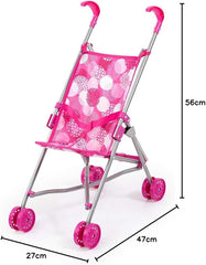 Bayer Dolls Buggy Pink Fits 46 - Cm 30541AA - Colorland Toys