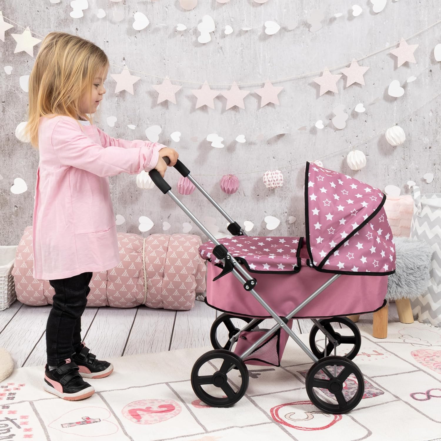 BAYER NEW SMALL PRAM GO FITS 40CM DOLLS - Colorland Toys