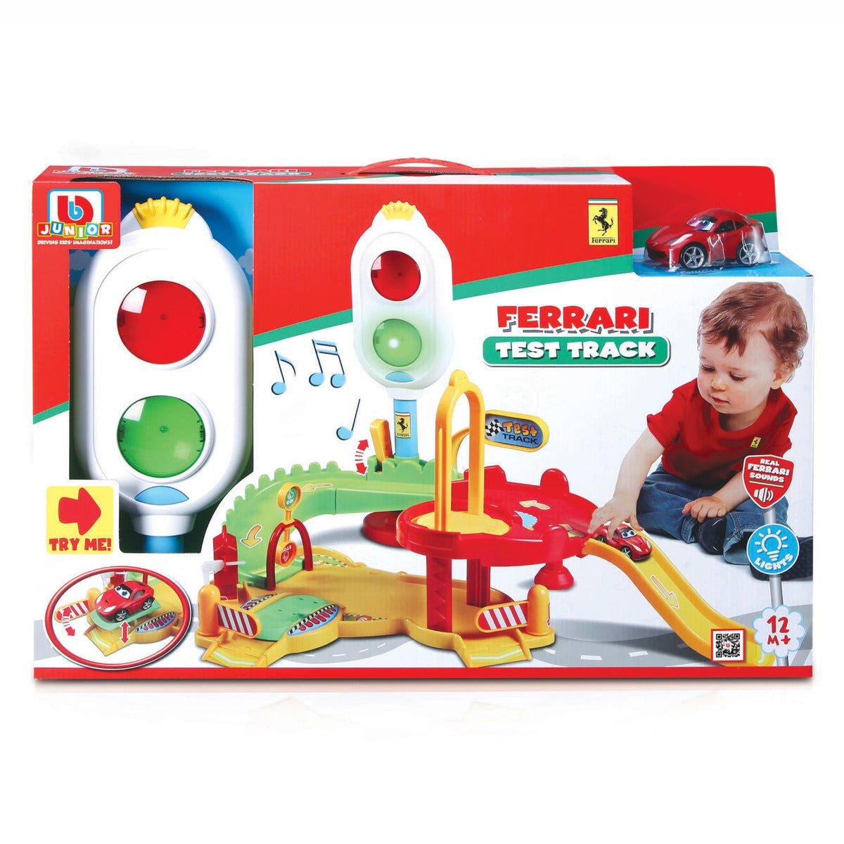 BB Junior Play & Go Ferrari Test Track 16 - 88801 - Colorland Toys
