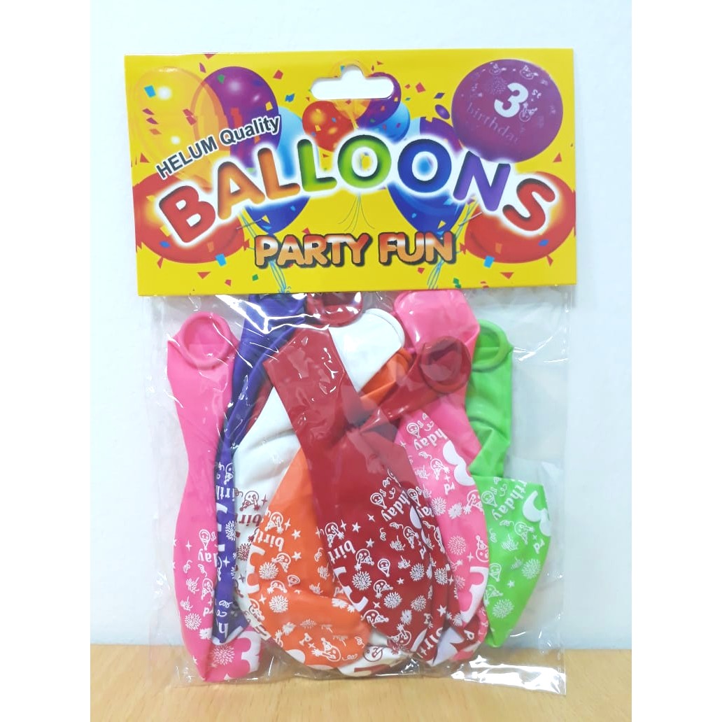 Birthday Balloons 12 Pcs - Colorland Toys