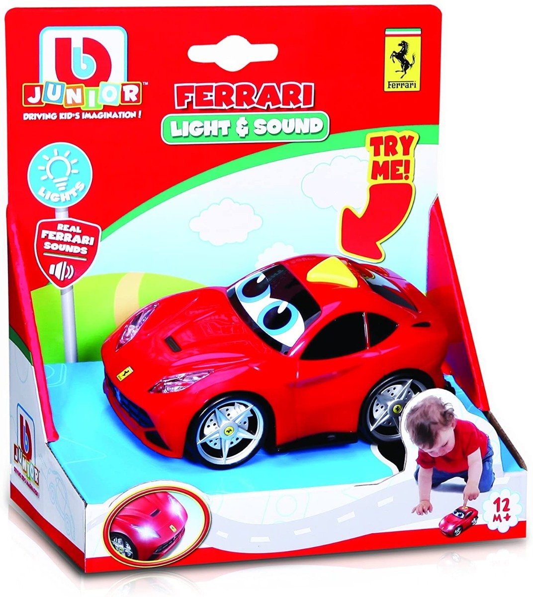 BBJunior Ferrari Light And Sound F12 Berlinetta 16 - 81003 - Colorland Toys