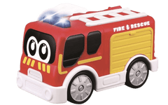 BBJunior Police Car, Fire Truck, Ambulance Free Wheeling 16 - 89110 - Colorland Toys