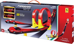 BBurago Ferrari Race And Play Dual Loop Playset - Colorland Toys
