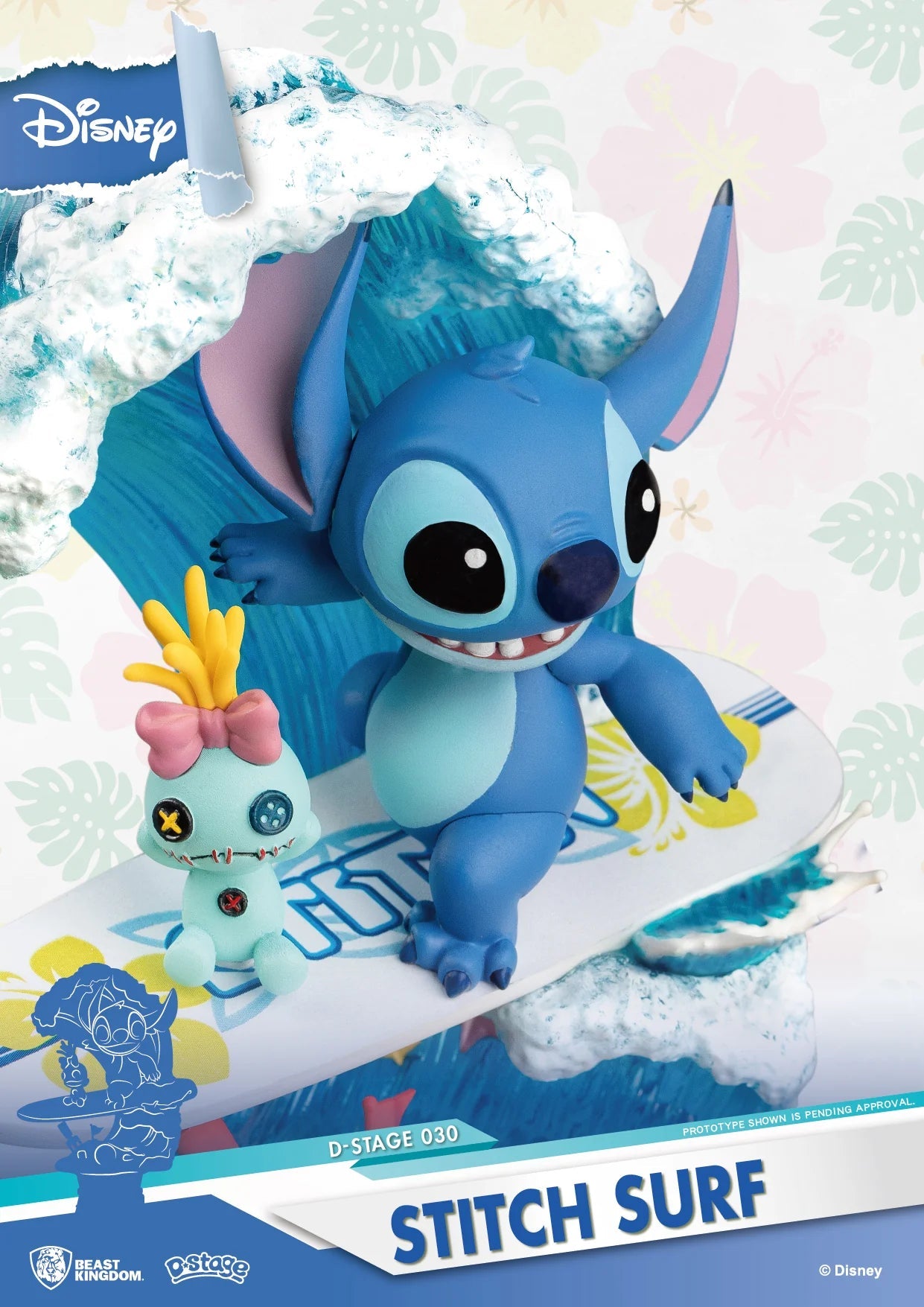 Beast Kingdom Stitch Surf DS - 030 - Colorland Toys
