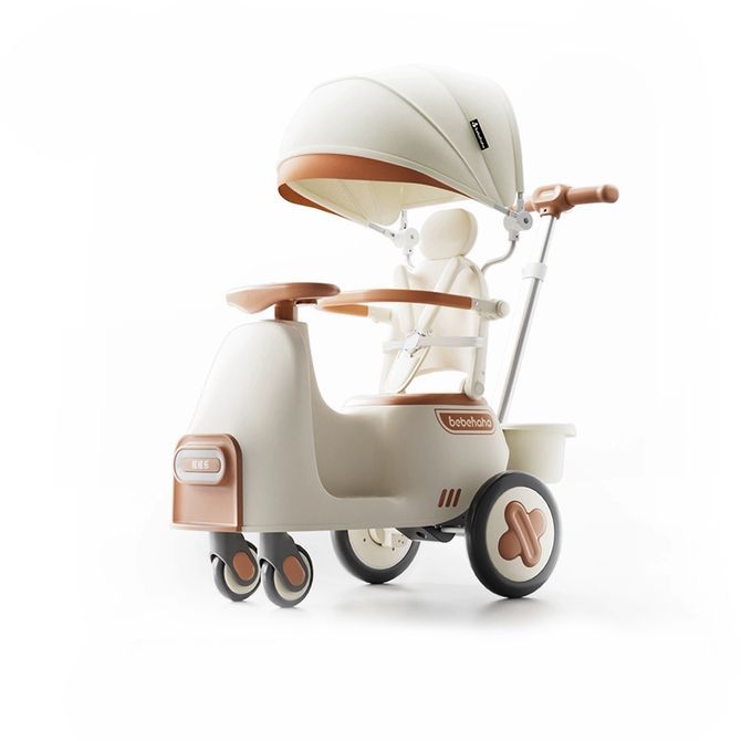 Bebehaha Rocking Stroller Baby Ride On Beige MN042 - Colorland Toys