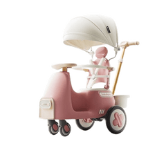Bebehaha Rocking Stroller Baby Ride On Pink MN042 - Colorland Toys