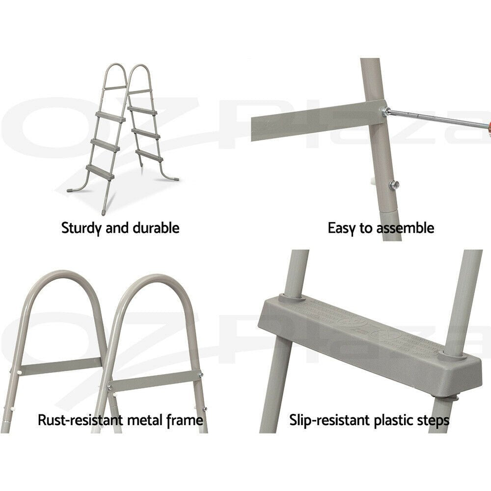 Bestway Above Ground Pool Ladder with Removable Steps 42 inch 58335 - Colorland Toys