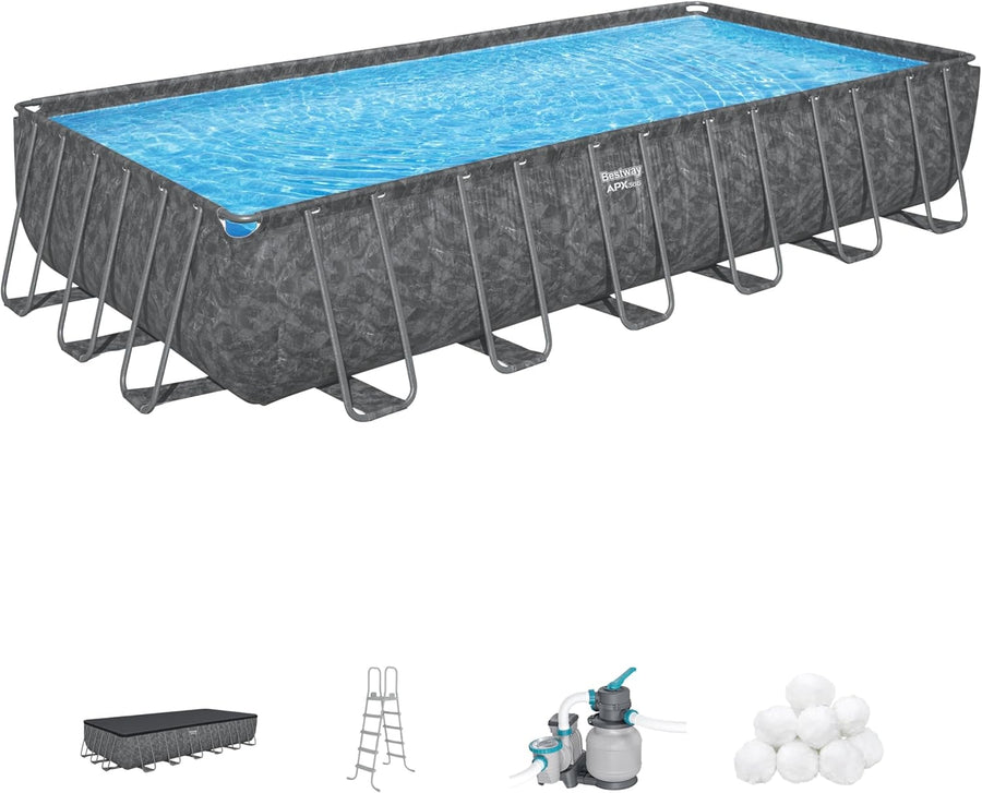 مسبح بيست واي مستطيل الشكل Apx365، 7.32 متر × 3.66 متر × 1.32 متر، وزن 561 كجم