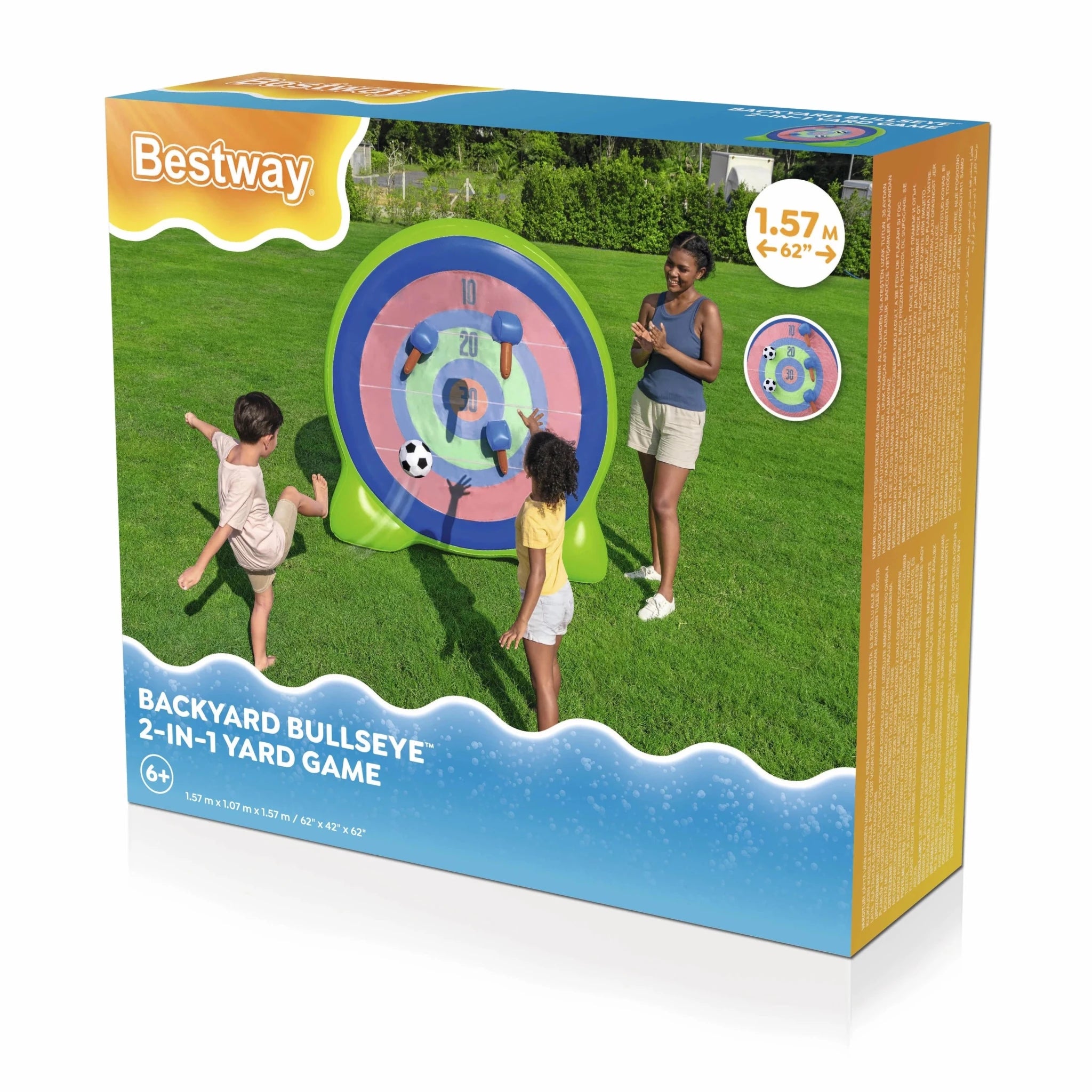 Bestway® Backyard Bullseye™ 2 - in - 1 Yard Game & Giant Dart Board 52823 - Colorland Toys