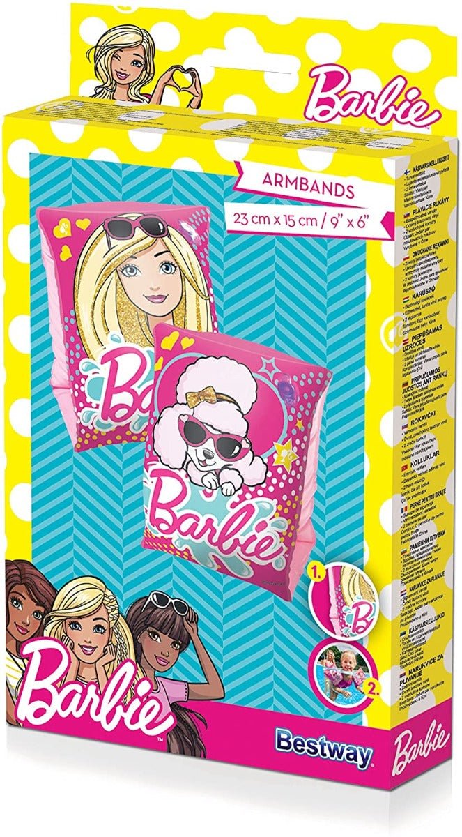Bestway Barbie Printed Inflatable Armbands 23cmx15cm 93203 - Colorland Toys