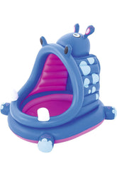 Bestway Covered Hippo Baby Pool 1.12mx99cmx97cm 52218 - Colorland Toys