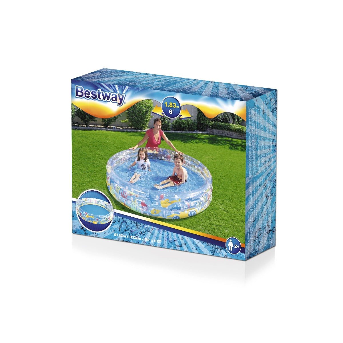 Bestway Deep Dive 3 - Ring Pool 1.83mx33cm 51005 - Colorland Toys