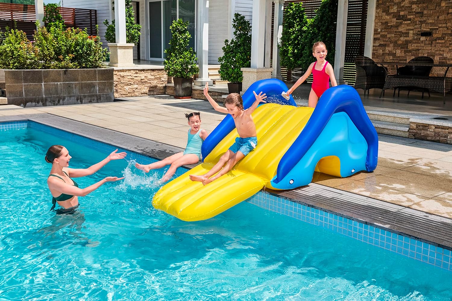 Bestway Extra - Wide Pool Slide 2.47m x 1.24m x 1m 52453 - Colorland Toys