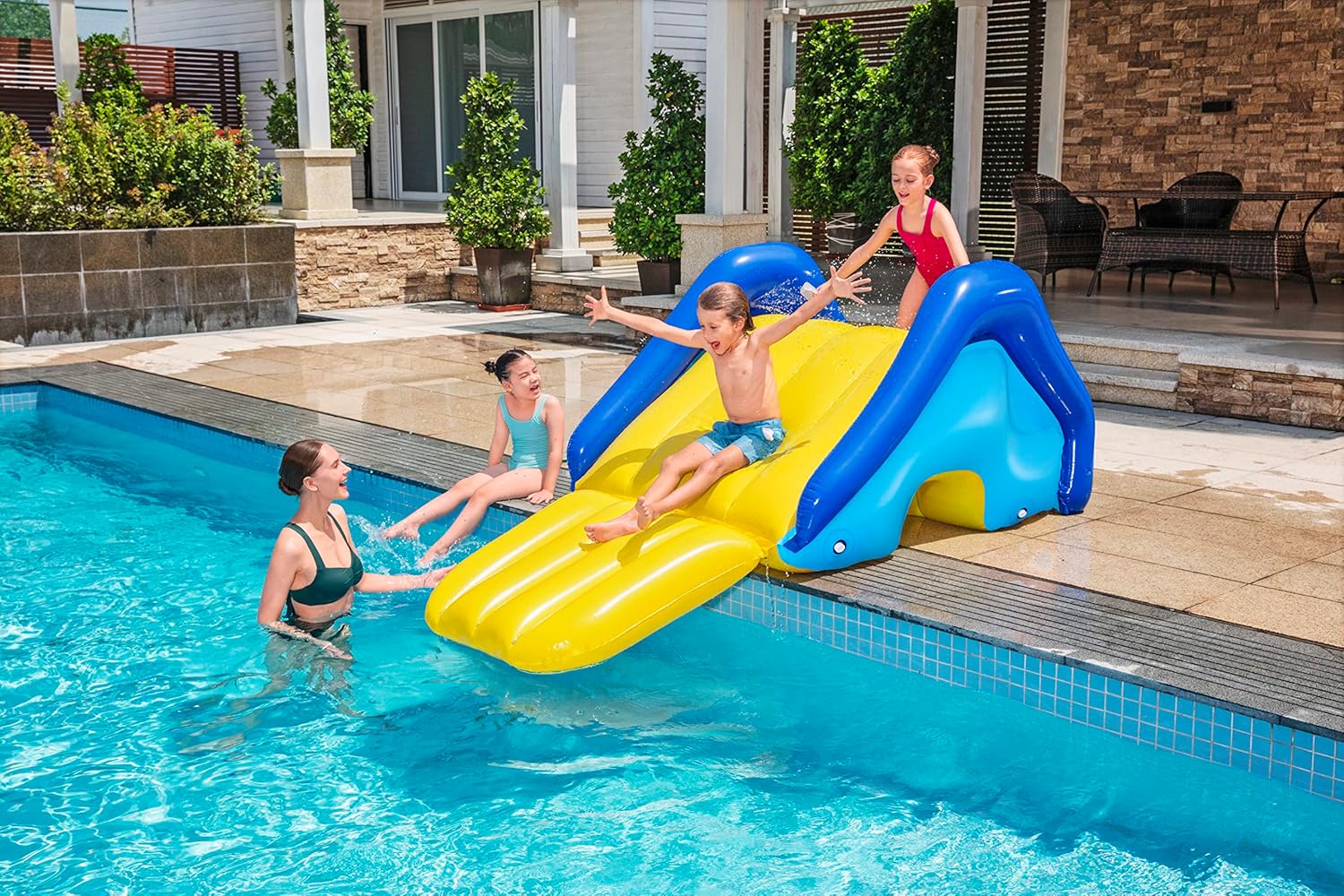 Bestway Extra - Wide Pool Slide 2.47m x 1.24m x 1m 52453 - Colorland Toys