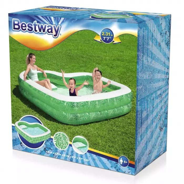 Bestway Family Pool Tropical Paradise 231 x 231 x 51 cm 54336 - Colorland Toys
