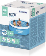 Bestway Fast Set Fill & Rise Pool 2.44m x 61cm 57448 - Colorland Toys