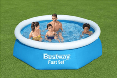 Bestway Fast Set Fill & Rise Pool 2.44mx61cm 57450 - Colorland Toys
