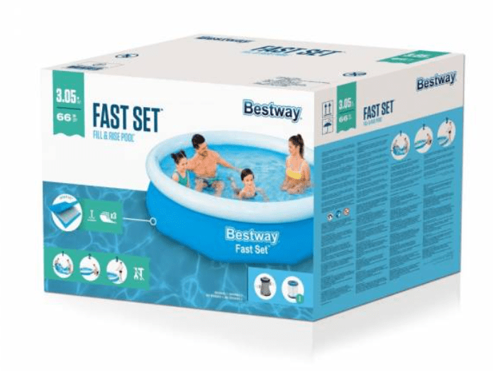Bestway Fast Set Fill & Rise Pool 3.05mx66cm 57458 - Colorland Toys
