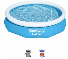 Bestway Fast Set Fill & Rise Pool 3.05mx66cm 57458 - Colorland Toys