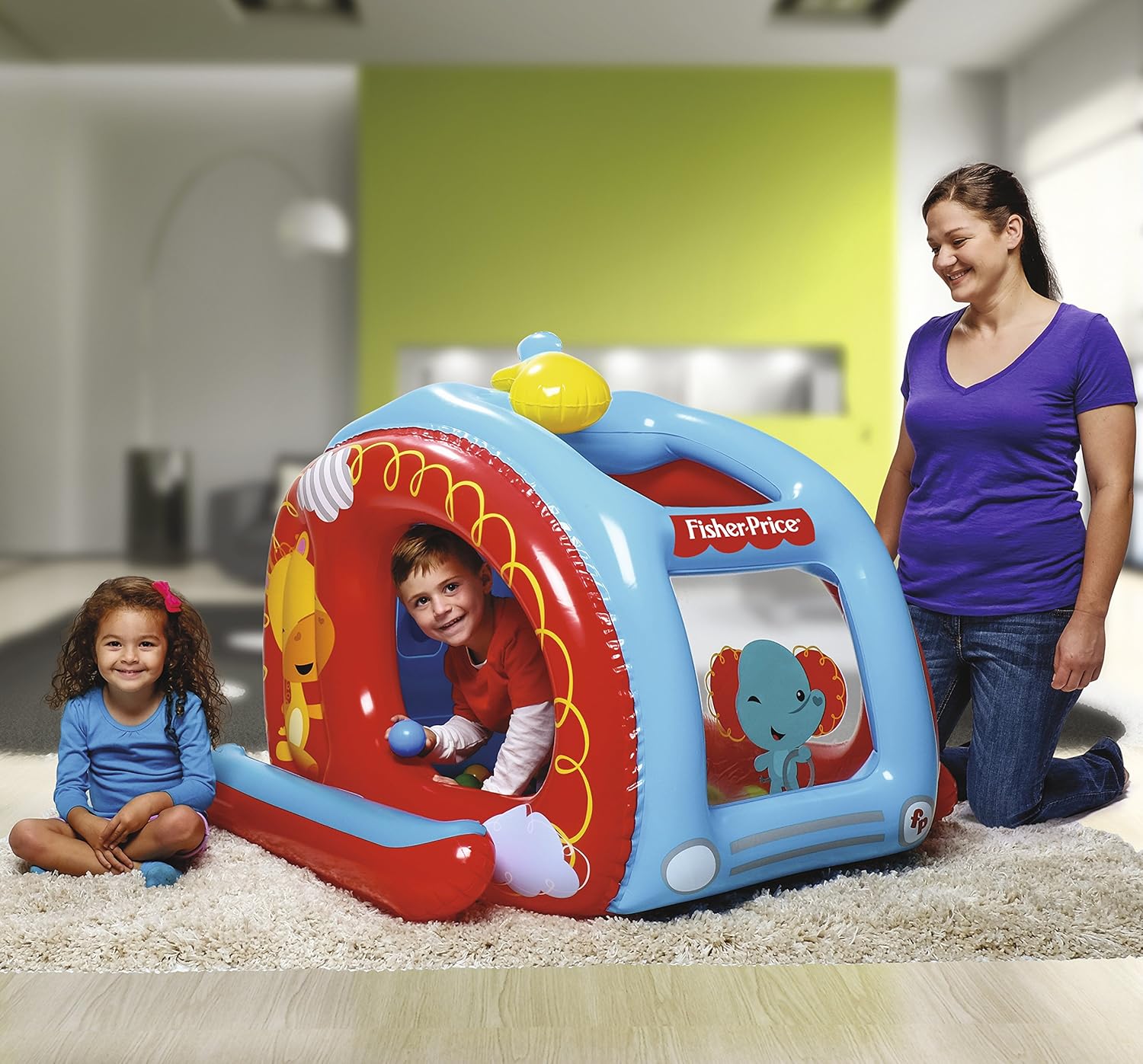 Bestway Fisherprice Ball Pit Helicopter 137 x 112 x 97cm 93502 - Colorland Toys